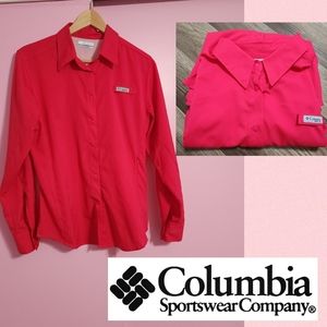 Columbia shirt - Medium size - Magenta color